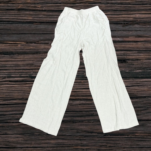 SHEIN White Casual Wide-Leg Bottoms - Picture 1 of 4